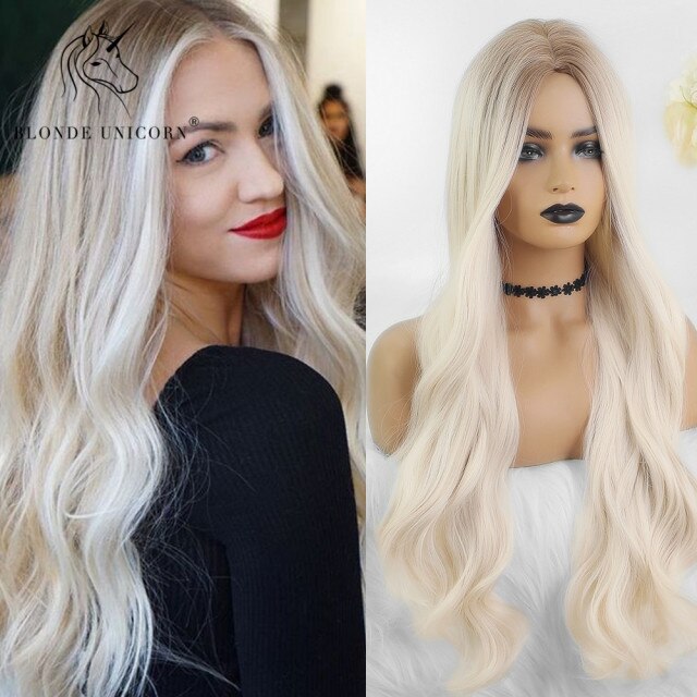 Synthetic Blonde Long Heat Resistant Wig