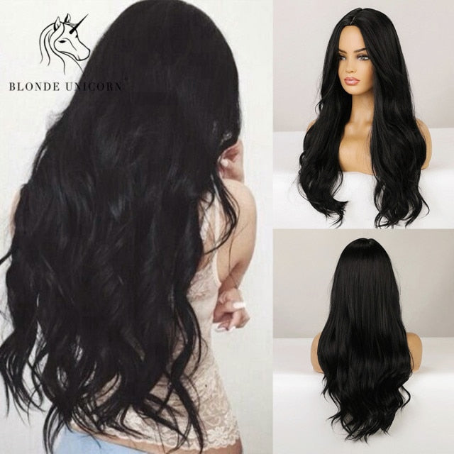 Synthetic Blonde Long Heat Resistant Wig