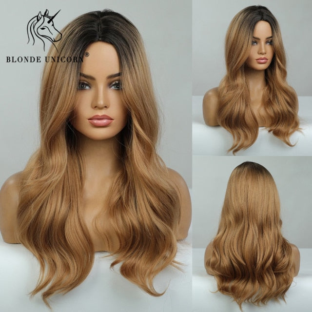 Synthetic Blonde Long Heat Resistant Wig