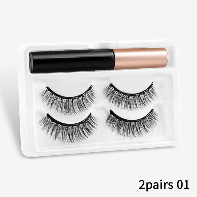 3D Mink Eyelashes with Magnetic Eyeliner