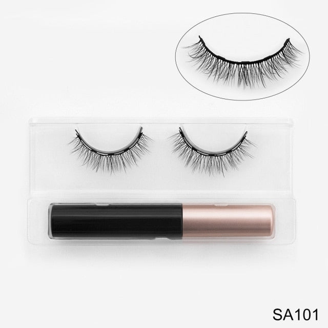 3D Mink Eyelashes with Magnetic Eyeliner