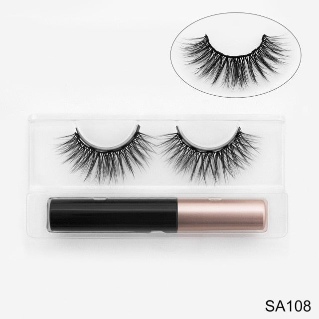 3D Mink Eyelashes with Magnetic Eyeliner