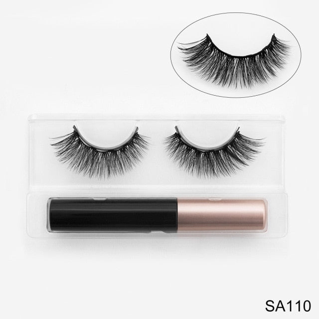 3D Mink Eyelashes with Magnetic Eyeliner