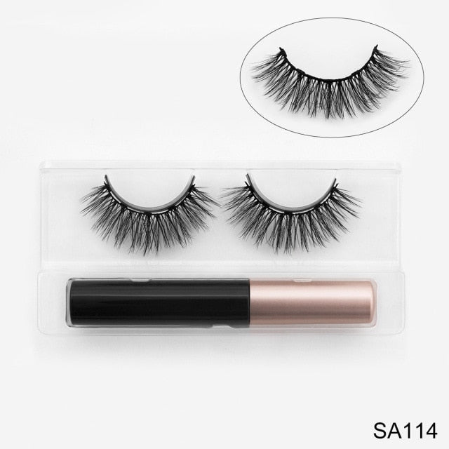 3D Mink Eyelashes with Magnetic Eyeliner