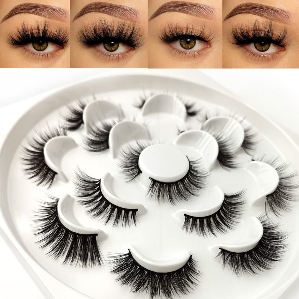 3D Mink Fluffy lashes Set For Wholesale