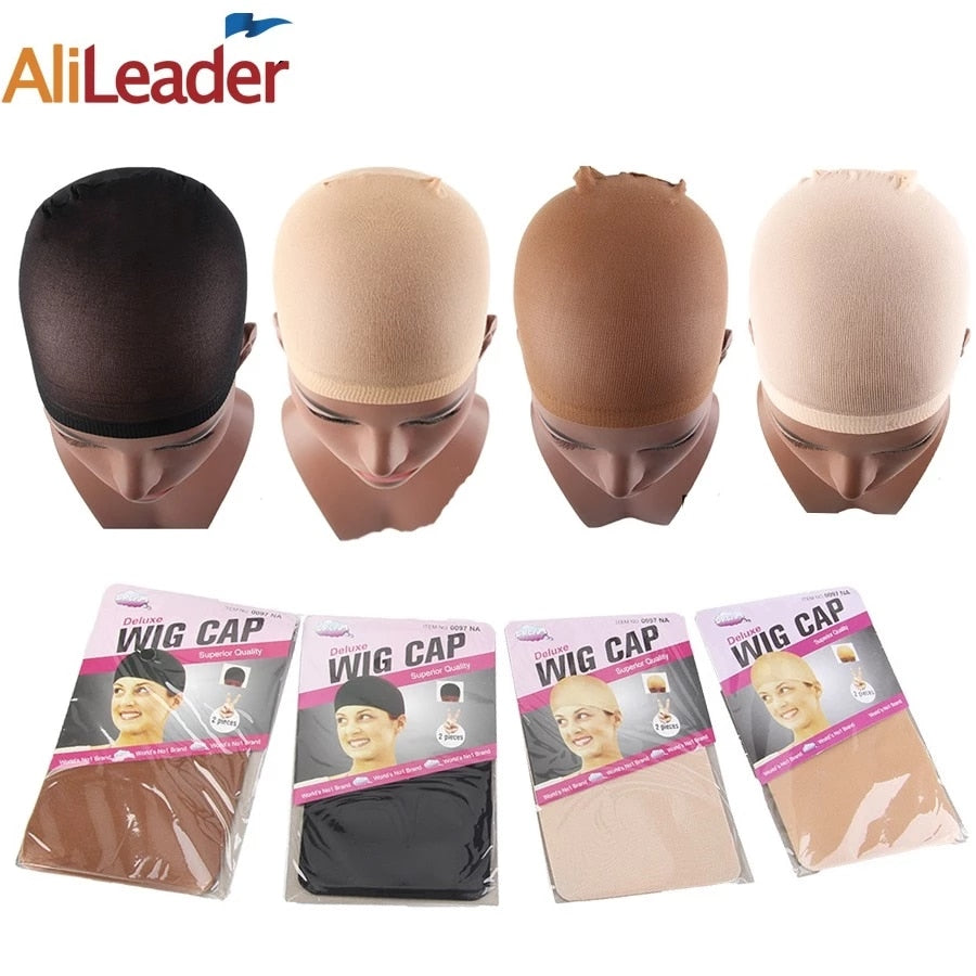 2Pcs Brown High Quality Wig Cap