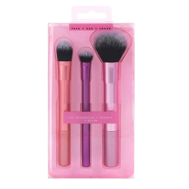 NEW BLACK+RED 10PCS/SET Foundation Powder Makeup Brush