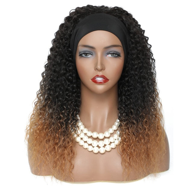 Kinky Curly Synthetic Headband Wig