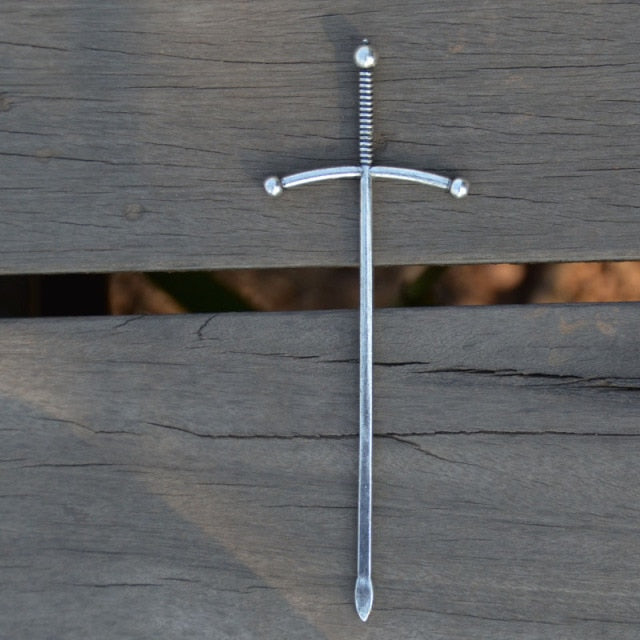Witch Sword Crescent Moon Goddess Hair Stick Jewelry For Women