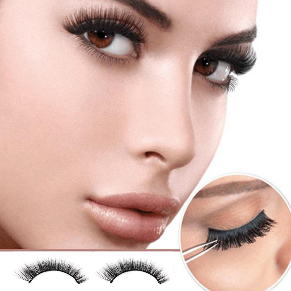 1Pair Glue Free 3D Faux Mink Eyelashes