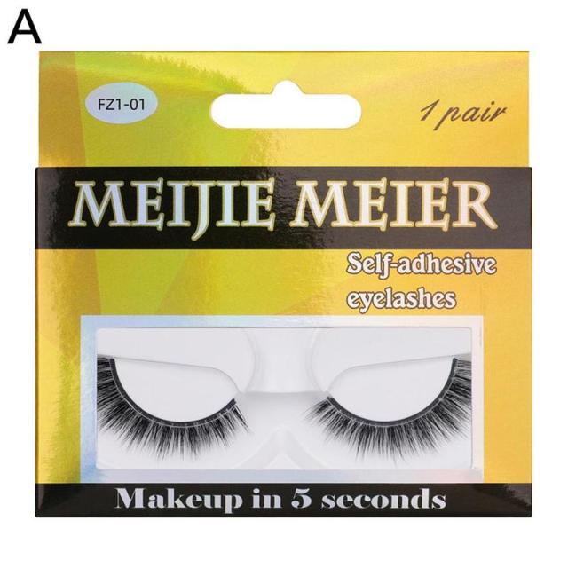 1Pair Glue Free 3D Faux Mink Eyelashes