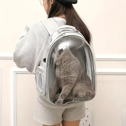 Portable Breathable Pet Carrier, Space Capsule Design Pet Travel Double Shoulder Bag, Outdoor Travel Pet Backpack, Dog & Cat Accessories, Dog Stuff, Cat Stuff, Pet Products