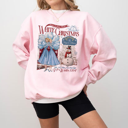 Christmas Sister Sweatshirt, Christmas Shirt, Christmas Movie Watching Shirt, White Christmas Sweatshirt, Christmas Gifts, Vingtage Christmas Sweatshirt