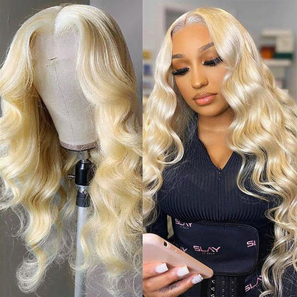 613 Body Wave Hair Wig 13X6 Lace Front Wigs Human Hair 180% Density 613 HD Transparent Lace Frontal Wig 16-30 Inch