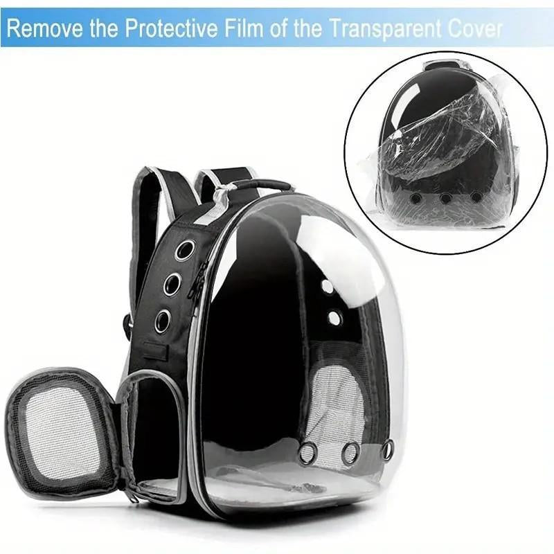 Portable Breathable Pet Carrier, Space Capsule Design Pet Travel Double Shoulder Bag, Outdoor Travel Pet Backpack, Dog & Cat Accessories, Dog Stuff, Cat Stuff, Pet Products