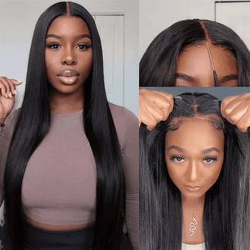 Remyforte HAIR Wear and Go Glueless Wigs Pre Cut 5X5 HD Straight Lace Human Hair Wigs Beginner Friendly Black Friday