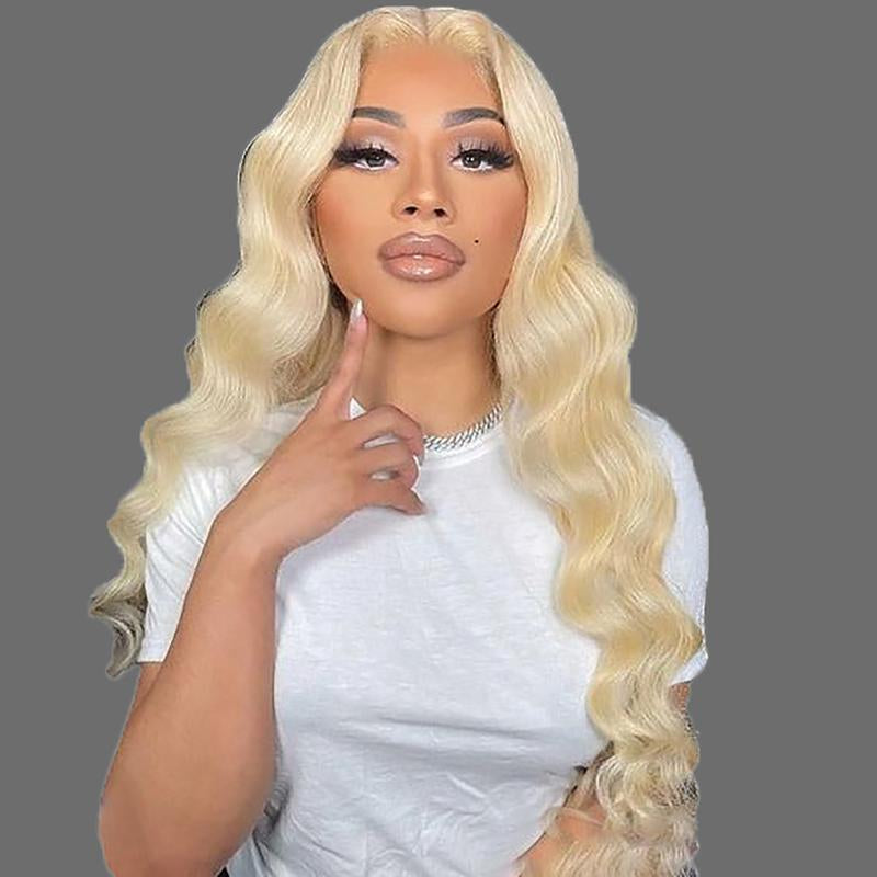 613 Body Wave Hair Wig 13X6 Lace Front Wigs Human Hair 180% Density 613 HD Transparent Lace Frontal Wig 16-30 Inch