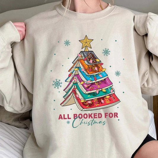 Christmas Book Tree Shirt, School Christmas Shirt, Book Lovers Christmas Shirt, Christmas Gift, Bookworm Christmas Shirt