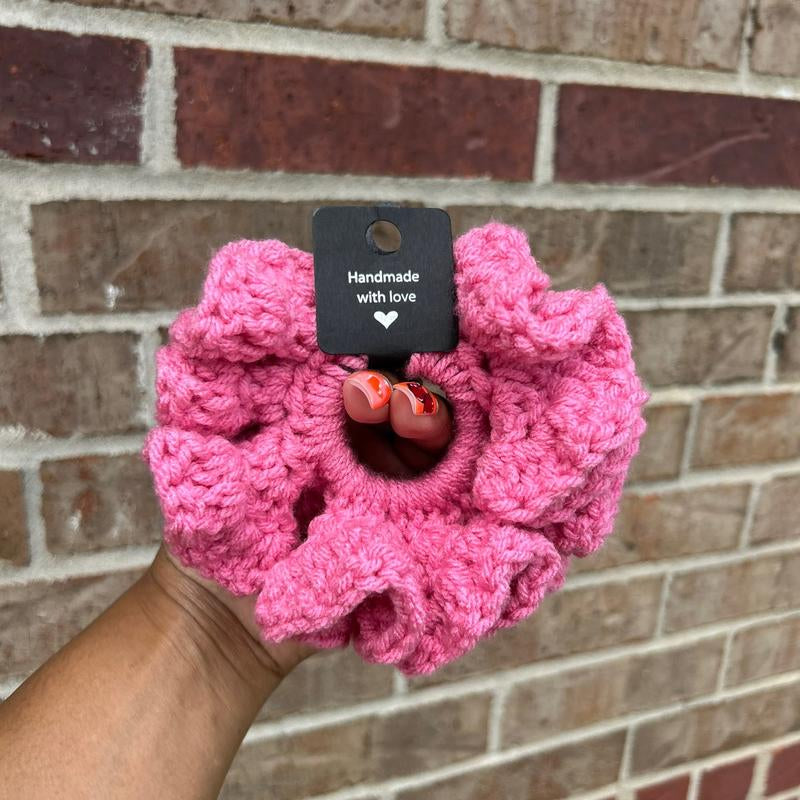 Handmade Crochet Scrunchies - Fashion Hair Accessory