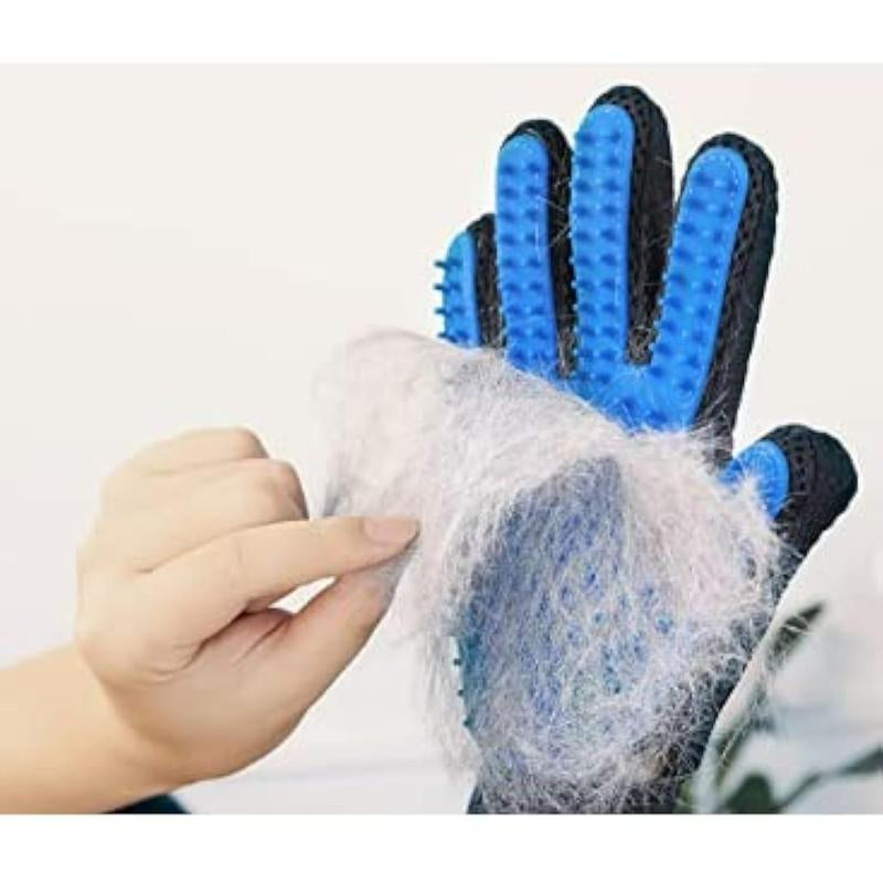 Pet Grooming Gloves Dog Cat Brushes Gloves for Gentle Shedding and Washing- 1 Pack (Right&Amp;Left-Hands)