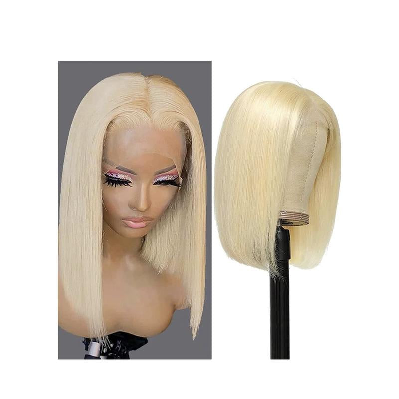 Straight Bob Wig 13X4 Human Hair 14In