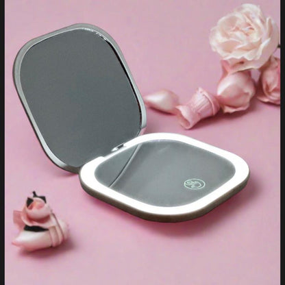 LED Compact Makeup Mirror