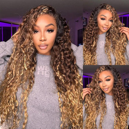 Cheetahbeauty 99J Burgundy Deep Wave Lace Front Wigs Human Hair 13X6 HD Lace Frontal Wigs Human Hair Lace Front Wigs Pre Plucked 99J Burgundy Deep Curly Wigs Human Hair Wigs for Women 180% Density