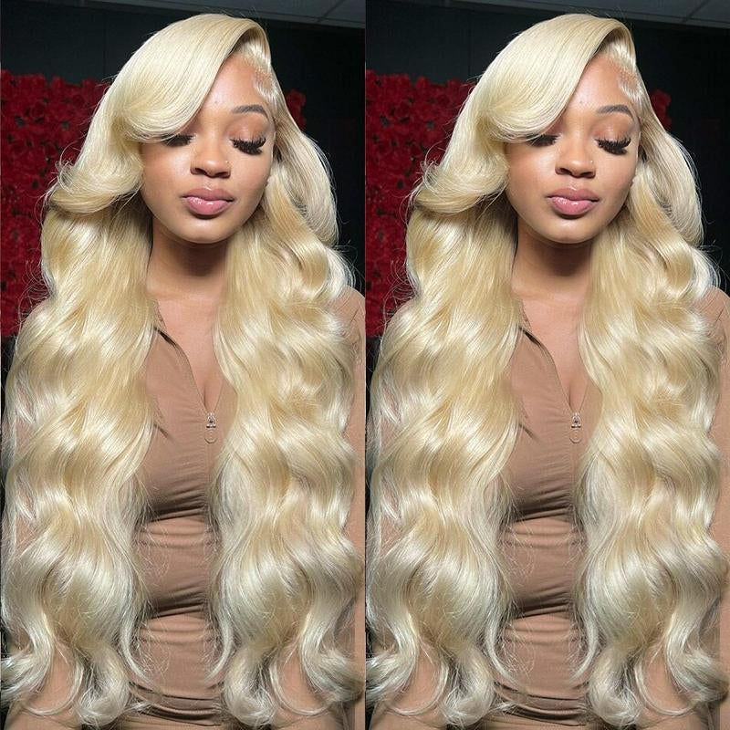 Rosabeauty 2024 Hot Design 13X6 HD 613 Blonde Body Wave Lace Frontal Human Hair Wigs for Women