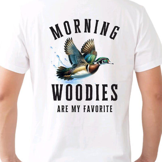 Morning Woodies Are My Favorite T-Shirt. Menswear Men Funny T Shirt