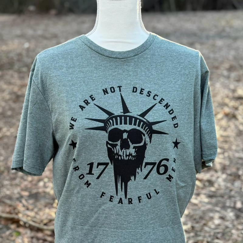 1776 Not Fearful Men T-Shirt Menswear Tops Patriotic Tshirt