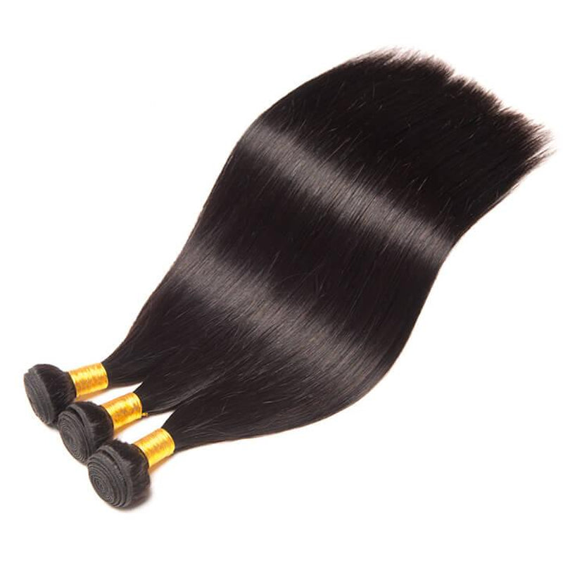 Hairvilla 3Pcs Straight 10A Brazilian Human Hair Bundles