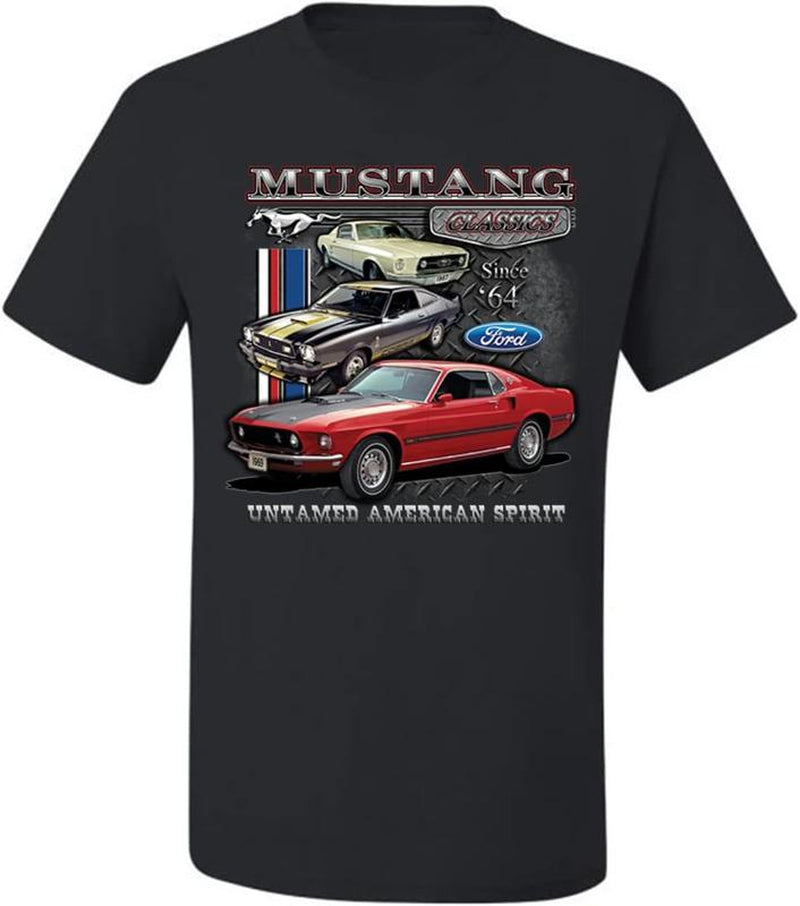 Ford Mustang Classics Unamed American Spirit Cars and Trucks Men T Shirt