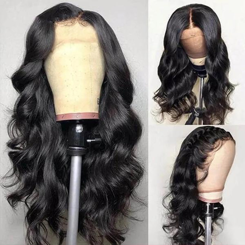 13X4 Body Wave Lace Front Wig 30 Inch Pre Plucked Lace Front Human Hair Wigs for Women