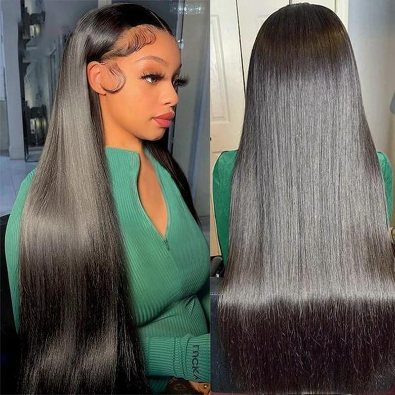 13X4 Body Wave Lace Front Wig 30 Inch Pre Plucked Lace Front Human Hair Wigs for Women