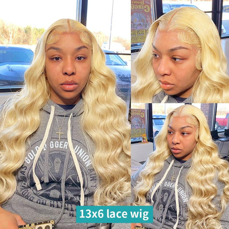 Rosabeauty 2024 Hot Design 13X6 HD 613 Blonde Body Wave Lace Frontal Human Hair Wigs for Women