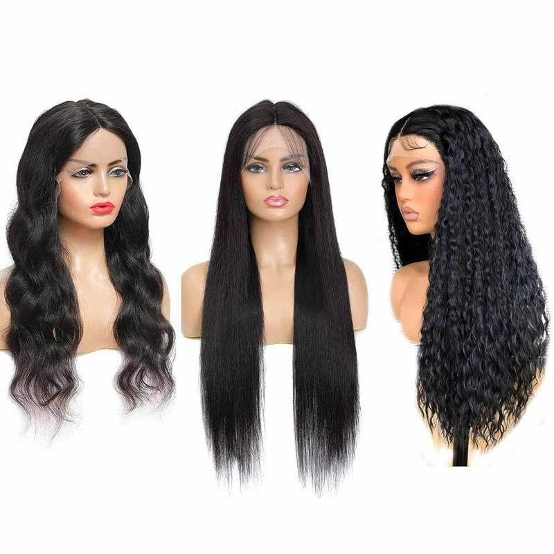 Body Wave/Straight/Curly Lace Front Wigs Human Hair Pre Plucked 13X4X1 T Part Transparent Lace Frontal Wigs for Black Women Brazilian Human Hair Wigs