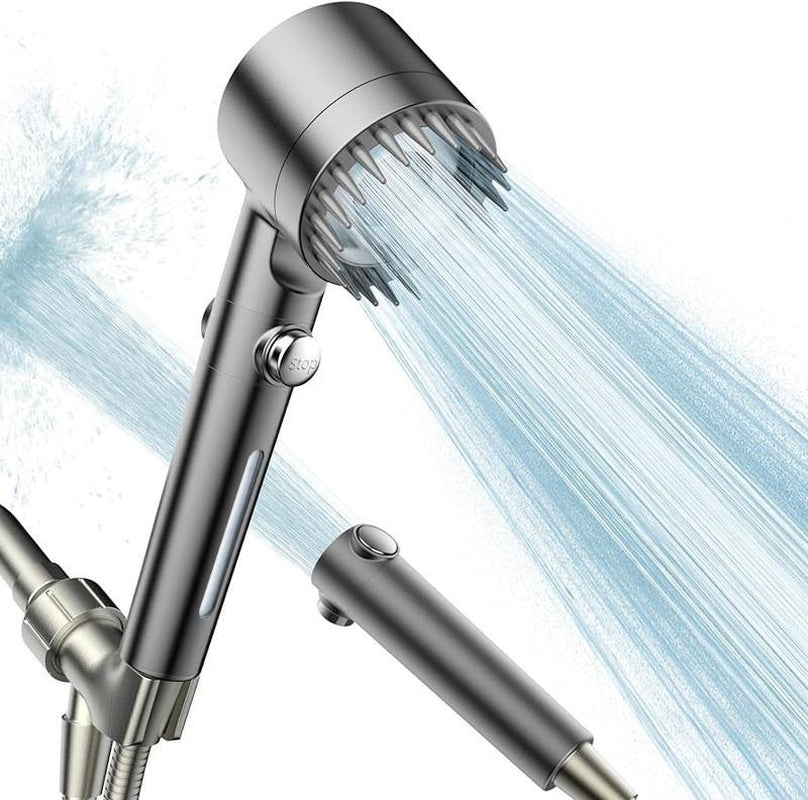 Filtered Shower Head with Handheld. High Pressure Water Flow and 4 Spray Modes, Hard Water Power Wash,Shower Head with Pet Bath On/Off Switch,Bathroom Accessories, Bathroom Shower Set