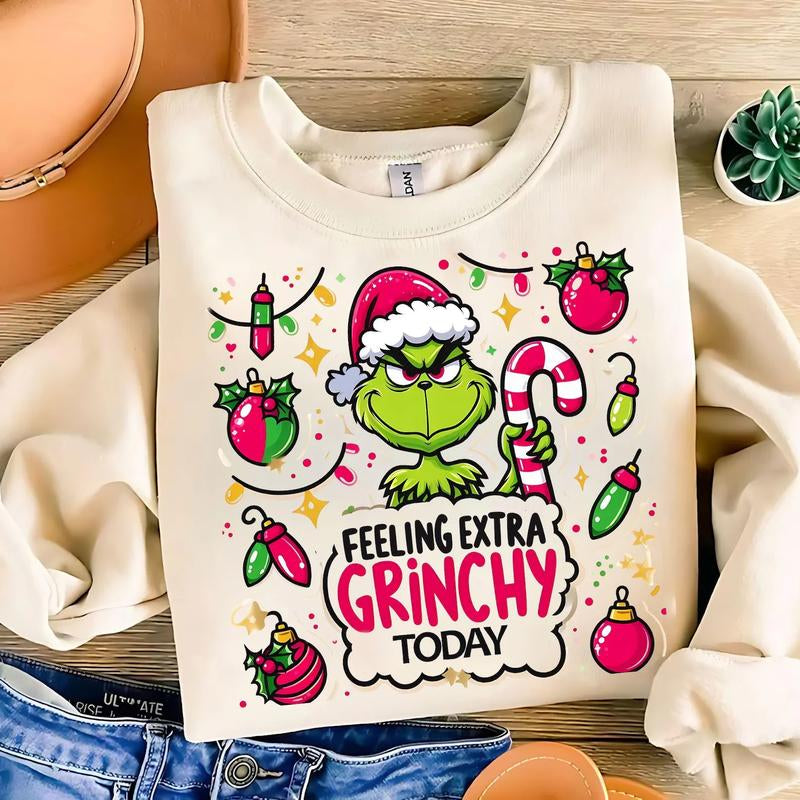 Christmas Shirt, Grinc Christmas Retro Christmas Sweatshirt, Christmas Shirt