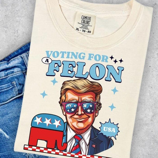 Voting for 2024 Tshirt, Donald Trump Shirt