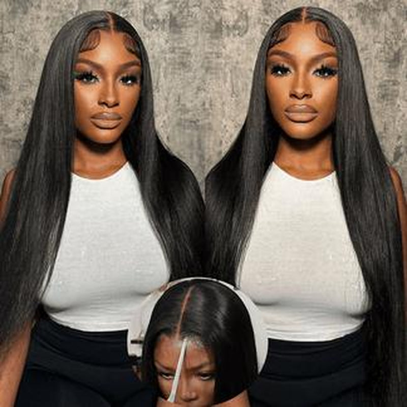 Remyforte HAIR Wear and Go Glueless Wigs Pre Cut 5X5 HD Straight Lace Human Hair Wigs Beginner Friendly Black Friday