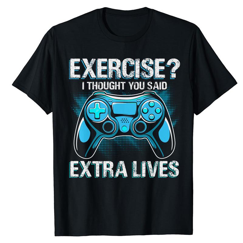 Extra Lives Funny Video Game Controller Retro Gamer Boys T-Shirt