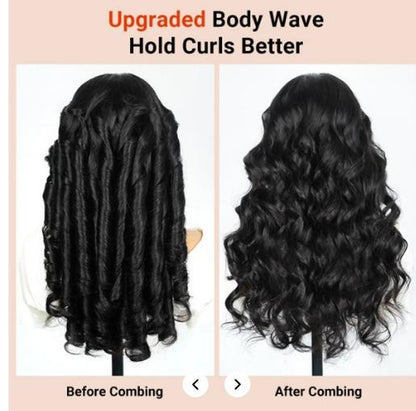 Ready and Go Wig-Glue Less Body Wave Pre-Cut Lace Closure Human Hair Wigs Beginner Friendly