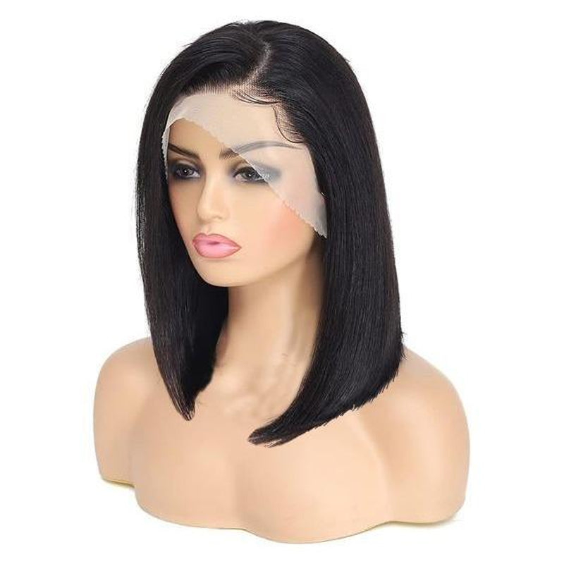 Bob Wig Human Hair 13X4 Lace Frontal Wig Human Hair 180% Density Pre Plucked with Baby Hair Straight Bob Wigs for Women