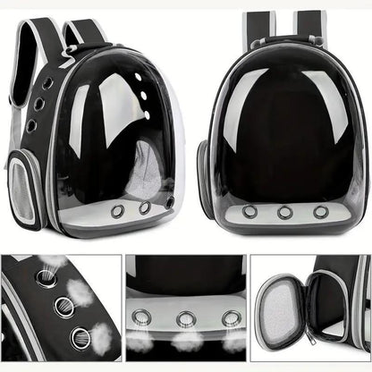 Portable Breathable Pet Carrier, Space Capsule Design Pet Travel Double Shoulder Bag, Outdoor Travel Pet Backpack, Dog & Cat Accessories, Dog Stuff, Cat Stuff, Pet Products