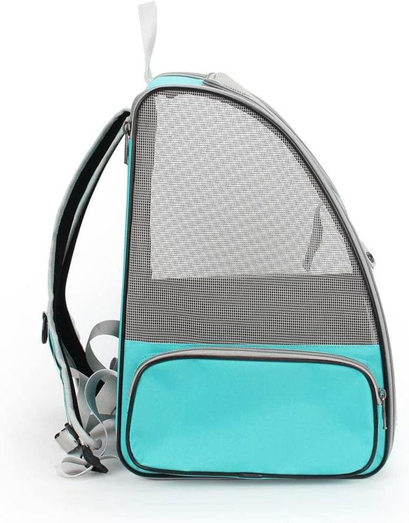 Pet Carrier Backpack for Dogs and Cats,Puppies,Fully Ventilated Mesh,Airline Approved,Designed for Travel, Hiking, Walking & Outdoor Use (Mesh Green-M)