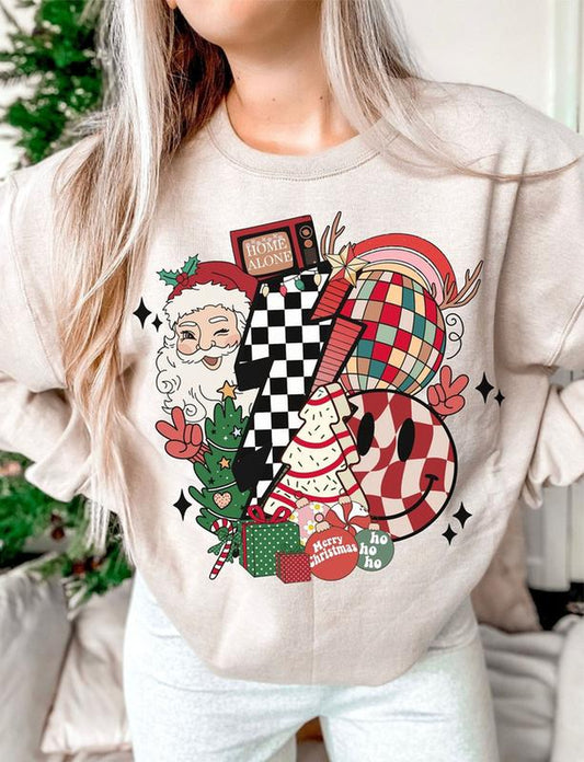 Retro Christmas, Santa Claus PNG, Christmas Home, Christmas Sublimation, Merry Christmas, Christmas Vibes, Christmas Gift.