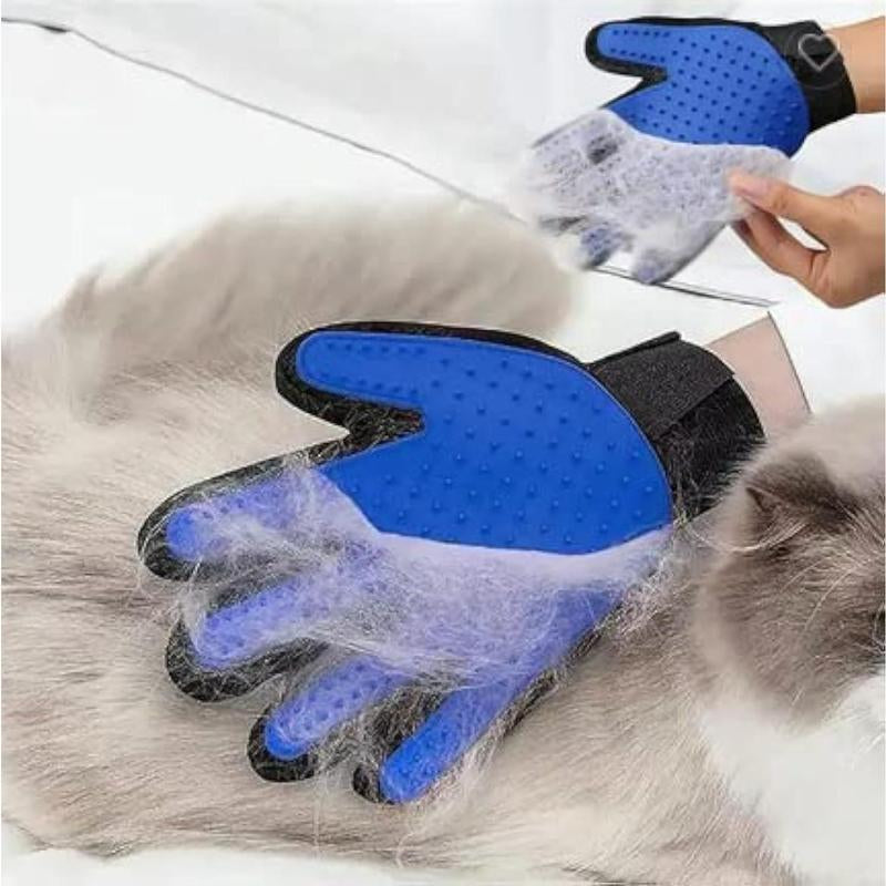 Pet Grooming Gloves Dog Cat Brushes Gloves for Gentle Shedding and Washing- 1 Pack (Right&Amp;Left-Hands)