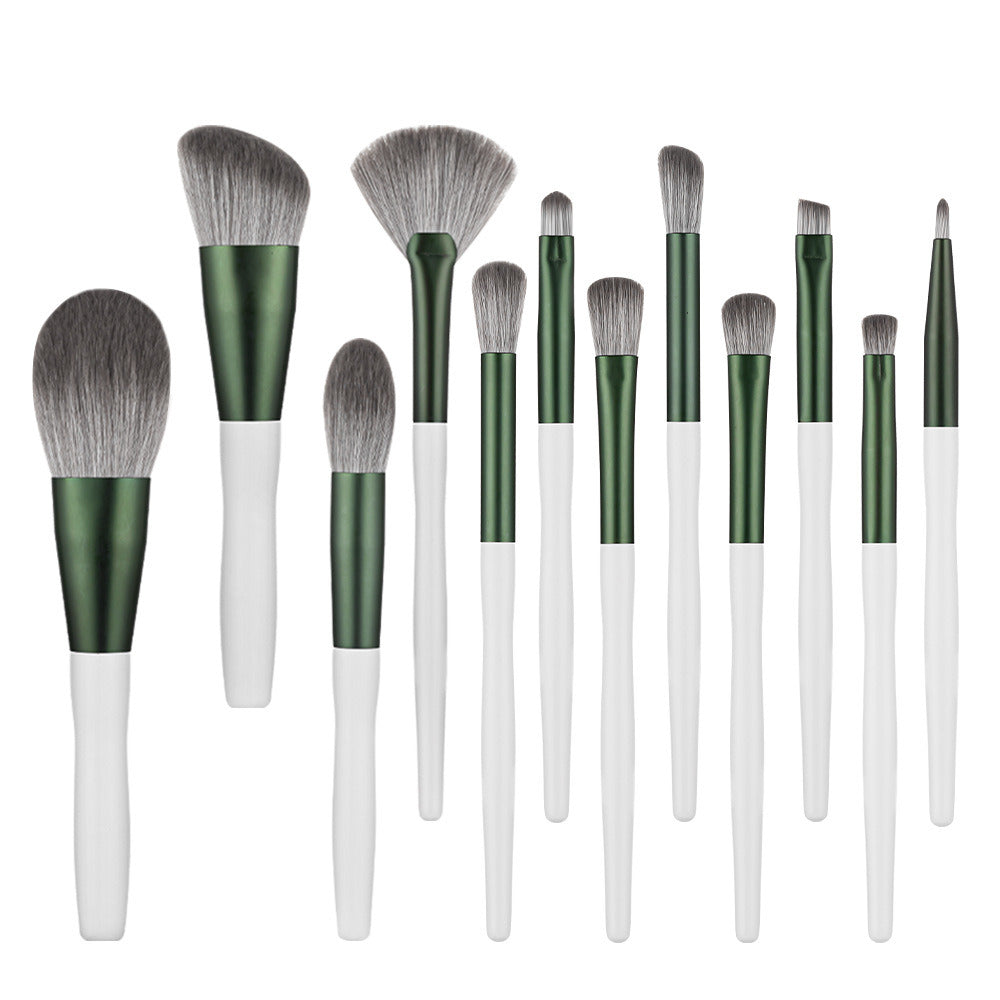 12 Green Glaze Makeup Brush Makeup Tool Brushes