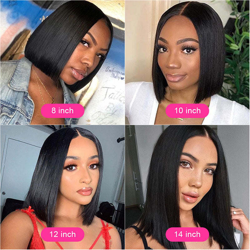 Short Bob Wig Lace Front Human Hair Wigs For Women Pre Plucked Bone