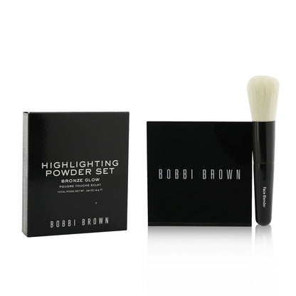 Highlighting Powder Set (1x Highlighting Powder + 1x Mini Face Brush) - #Bronze Glow